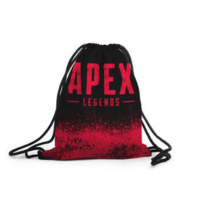 Рюкзак-мешок 3D с принтом APEX LEGENDS (Titanfall) в Петрозаводске, 100% полиэстер | плотность ткани — 200 г/м2, размер — 35 х 45 см; лямки — толстые шнурки, застежка на шнуровке, без карманов и подкладки | apex | apex legends | apex legends battle royal | battle royal | legends | titanfall