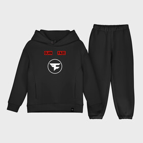 Детский костюм хлопок Oversize с принтом FAZE CLAN (НА СПИНЕ) в Петрозаводске,  |  | Тематика изображения на принте: action | astralis | awp | counter strike | cs go | cs go global offensive | cybersport | faze clan | game | gamer | hyper beast | shooter | skin | team liquid | киберспорт | оружие | скины