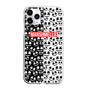 Чехол для iPhone 11 Pro Max матовый с принтом Marshmello в Петрозаводске, Силикон |  | black and white | christopher comstock | dj | logo | marshmello | music | диджей | клубная музыка | клубняк | крис комсток | логотип | маршмэллоу | музыка | черно белый