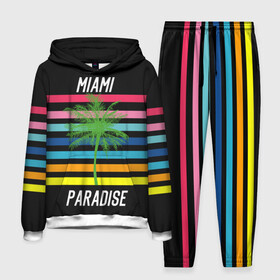 Мужской костюм 3D (с толстовкой) с принтом Miami Paradise в Петрозаводске,  |  | Тематика изображения на принте: america | city | colorful | drawing | grap | miami | palm tree | paradise | recreation | resort | stripes | tree | usa | world | америка | город | графика | дерево | курорт | майами | мировой | надпись | отдых | пальма | полосы | разноцветные | рай | рису