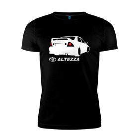 Мужская футболка премиум с принтом Toyota Altezza (2) в Петрозаводске, 92% хлопок, 8% лайкра | приталенный силуэт, круглый вырез ворота, длина до линии бедра, короткий рукав | altezza | toyota | toyota altezza