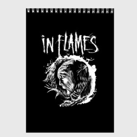 Скетчбук с принтом In Flames в Петрозаводске, 100% бумага
 | 48 листов, плотность листов — 100 г/м2, плотность картонной обложки — 250 г/м2. Листы скреплены сверху удобной пружинной спиралью | battles | death metal | in flames | inflames | metal | rock | группы | дэт метал | метал | музыка | рок