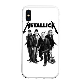 Чехол для iPhone XS Max матовый с принтом Metallica в Петрозаводске, Силикон | Область печати: задняя сторона чехла, без боковых панелей | heavy metal | metal | metallica | группы | метал | металлика | музыка | рок | трэш метал | хєви метал