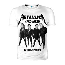 Мужская футболка 3D спортивная с принтом Metallica в Петрозаводске, 100% полиэстер с улучшенными характеристиками | приталенный силуэт, круглая горловина, широкие плечи, сужается к линии бедра | heavy metal | metal | metallica | группы | метал | металлика | музыка | рок | трэш метал | хєви метал