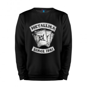Мужской свитшот хлопок с принтом Metallica в Петрозаводске, 100% хлопок |  | Тематика изображения на принте: heavy metal | metal | metallica | группы | метал | металлика | музыка | рок | трэш метал | хєви метал