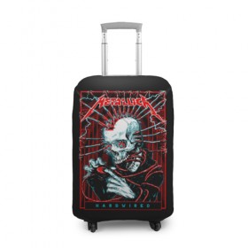 Чехол для чемодана 3D с принтом Metallica в Петрозаводске, 86% полиэфир, 14% спандекс | двустороннее нанесение принта, прорези для ручек и колес | heavy metal | metal | metallica | группы | метал | металлика | музыка | рок | трэш метал | хєви метал
