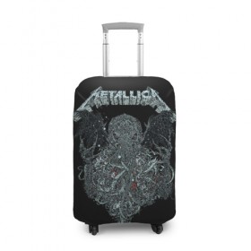 Чехол для чемодана 3D с принтом Metallica в Петрозаводске, 86% полиэфир, 14% спандекс | двустороннее нанесение принта, прорези для ручек и колес | heavy metal | metal | metallica | группы | метал | металлика | музыка | рок | трэш метал | хєви метал