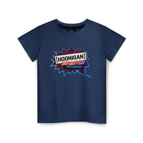 Детская футболка хлопок с принтом Hoonigan (2) в Петрозаводске, 100% хлопок | круглый вырез горловины, полуприлегающий силуэт, длина до линии бедер | Тематика изображения на принте: hoonigan