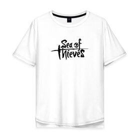 Мужская футболка хлопок Oversize с принтом Sea of Thieves в Петрозаводске, 100% хлопок | свободный крой, круглый ворот, “спинка” длиннее передней части | Тематика изображения на принте: 