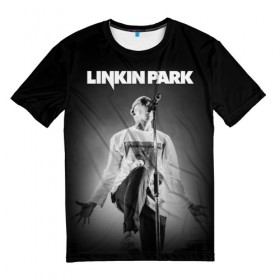 Мужская футболка 3D с принтом Linkin Park в Петрозаводске, 100% полиэфир | прямой крой, круглый вырез горловины, длина до линии бедер | chester bennington | linkin park | группы | линкин парк | метал | музыка | рок | честер беннингтон
