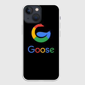 Чехол для iPhone 13 mini с принтом GOOSE в Петрозаводске,  |  | android | google | gussi | андройд | гуси