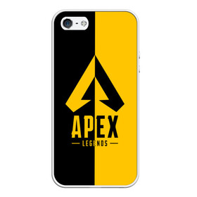 Чехол для iPhone 5/5S матовый с принтом APEX LEGENDS YELLOW в Петрозаводске, Силикон | Область печати: задняя сторона чехла, без боковых панелей | apex | legend | legends | titanfall | апекс | арех | бангалор | бладхаунд | верхушки | гибралтар | каустик | лайфлайн | легенда | легенды | ледженд | леджендс | мираж | орех | рэйф | титанфол