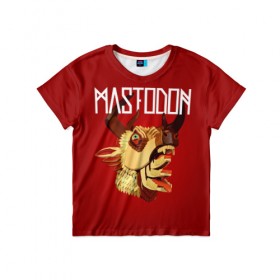 Детская футболка 3D с принтом Mastodon в Петрозаводске, 100% гипоаллергенный полиэфир | прямой крой, круглый вырез горловины, длина до линии бедер, чуть спущенное плечо, ткань немного тянется | leviathan | mastodon | metal | sludge metal | stoner | грув метал | группы | мастодон | метал | музыка | рок