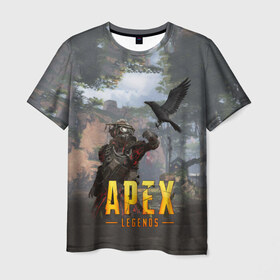 Мужская футболка 3D с принтом APEX LEGENDS в Петрозаводске, 100% полиэфир | прямой крой, круглый вырез горловины, длина до линии бедер | apex | apex legends | апекс | апекс легенд | апекс легендс | бой | игра | компьютерная игра | королевская битва | лучшее | онлайн игра | популярное | хит | шутер