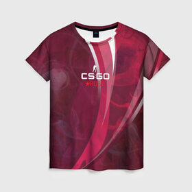 Женская футболка 3D с принтом cs:go - Ruby (Рубин) в Петрозаводске, 100% полиэфир ( синтетическое хлопкоподобное полотно) | прямой крой, круглый вырез горловины, длина до линии бедер | 0x000000123 | csgo | ruby | ксго | рубин