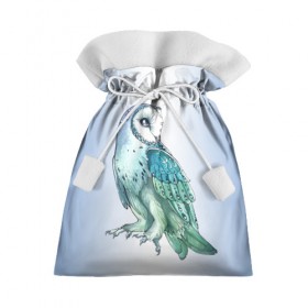 Подарочный 3D мешок с принтом сова в Петрозаводске, 100% полиэстер | Размер: 29*39 см | owl | ночь | птица | сова | филин