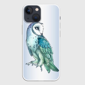 Чехол для iPhone 13 mini с принтом сова в Петрозаводске,  |  | owl | ночь | птица | сова | филин