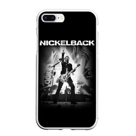 Чехол для iPhone 7Plus/8 Plus матовый с принтом Nickelback в Петрозаводске, Силикон | Область печати: задняя сторона чехла, без боковых панелей | Тематика изображения на принте: dark horse | feed the machine | nickelback | no fixed adress | группы | метал | музыка | никлбэк | рок | хард рок | чед крюгер