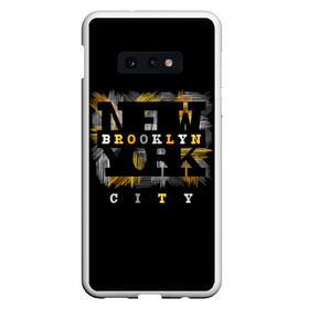 Чехол для Samsung S10E с принтом New York City в Петрозаводске, Силикон | Область печати: задняя сторона чехла, без боковых панелей | art | background | brooklyn | city | drawing | fashion | font | graphics | illustration | lifestyle | new york | text | бруклин | город | графика | жизни | иллюстрация | искусство | мода | нью йорк | рисунок | стиль | текст | фон | шрифт