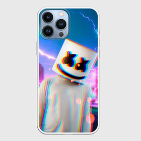 Чехол для iPhone 13 Pro Max с принтом Marshmello Glitch в Петрозаводске,  |  | christopher | comstock | dj | dotcom | fortnite | friends | glitch | marshmallow | marshmello | usa | глитч | диджей | друзья | зефир | комсток | крис | мармелад | маршмэллоу | молнии | музыка | продюсер | сша | фортнайт | хаус | электро