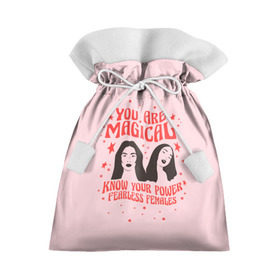 Подарочный 3D мешок с принтом Fearless females в Петрозаводске, 100% полиэстер | Размер: 29*39 см | 8 марта | feminism | girl power | like a girl | venus | весна | женщины | международный женский день | подарок | феминизм