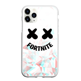 Чехол для iPhone 11 Pro матовый с принтом FORTNITE x MARSHMELLO в Петрозаводске, Силикон |  | 2019 | dj | fortnite | game | glitch | marshmello | usa | америка | глитч | игра | клубная музыка | маршмелло | музыка | музыкант | ф | фортнайт