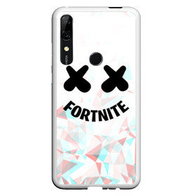 Чехол для Honor P Smart Z с принтом FORTNITE x MARSHMELLO в Петрозаводске, Силикон | Область печати: задняя сторона чехла, без боковых панелей | 2019 | dj | fortnite | game | glitch | marshmello | usa | америка | глитч | игра | клубная музыка | маршмелло | музыка | музыкант | ф | фортнайт