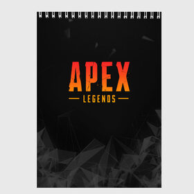 Скетчбук с принтом APEX LEGENDS в Петрозаводске, 100% бумага
 | 48 листов, плотность листов — 100 г/м2, плотность картонной обложки — 250 г/м2. Листы скреплены сверху удобной пружинной спиралью | apex | apex legends | battle | battle royal | titanfall | апекс | апекс легендс | батл рояль | битва | война | королевская битва