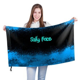 Флаг 3D с принтом Sally Face (19) в Петрозаводске, 100% полиэстер | плотность ткани — 95 г/м2, размер — 67 х 109 см. Принт наносится с одной стороны | face | fisher | larry johnson | mask | sally | sally face | sally fisher | демоны | духи | маска | призраки | салли | салли фейс | салли фишер | фейс