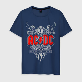 Мужская футболка хлопок с принтом AC/DC в Петрозаводске, 100% хлопок | прямой крой, круглый вырез горловины, длина до линии бедер, слегка спущенное плечо. | ac dc | acdc | группы | метал | музыка | рок | хард рок | эйси диси | эйсидиси