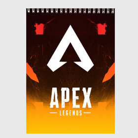 Скетчбук с принтом APEX LEGENDS в Петрозаводске, 100% бумага
 | 48 листов, плотность листов — 100 г/м2, плотность картонной обложки — 250 г/м2. Листы скреплены сверху удобной пружинной спиралью | apex | apex legends | battle | battle royal | titanfall | апекс | апекс легендс | батл рояль | битва | война | королевская битва