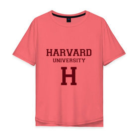 Мужская футболка хлопок Oversize с принтом Harvard University_девиз в Петрозаводске, 100% хлопок | свободный крой, круглый ворот, “спинка” длиннее передней части | Тематика изображения на принте: harvard university | usa | америка | вуз | гарвард | колледж | образование | студенты | сша | университет | школа