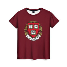 Женская футболка 3D с принтом Harvard University в Петрозаводске, 100% полиэфир ( синтетическое хлопкоподобное полотно) | прямой крой, круглый вырез горловины, длина до линии бедер | harvard university | usa | америка | вуз | гарвард | колледж | образование | студенты | сша | университет | школа