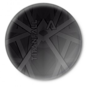 Значок с принтом Titanfall в Петрозаводске,  металл | круглая форма, металлическая застежка в виде булавки | 