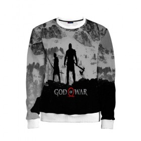 Детский свитшот 3D с принтом GOD of WAR в Петрозаводске, 100% полиэстер | свободная посадка, прямой крой, мягкая тканевая резинка на рукавах и понизу свитшота | god of war | god of war 2 | god of war ii | бог войны | война богов | колосс родосский | кратос | крик