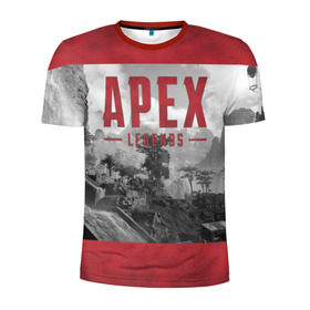 Мужская футболка 3D спортивная с принтом APEX LEGENDS (2 стороны) в Петрозаводске, 100% полиэстер с улучшенными характеристиками | приталенный силуэт, круглая горловина, широкие плечи, сужается к линии бедра | apex | legend | legends | titanfall | апекс | арех | бангалор | бладхаунд | верхушки | гибралтар | каустик | лайфлайн | легенда | легенды | ледженд | леджендс | мираж | орех | рэйф | титанфол