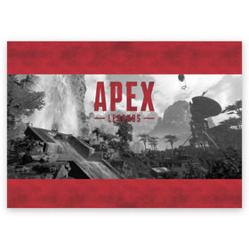 Поздравительная открытка с принтом APEX LEGENDS (2 стороны) в Петрозаводске, 100% бумага | плотность бумаги 280 г/м2, матовая, на обратной стороне линовка и место для марки
 | apex | legend | legends | titanfall | апекс | арех | бангалор | бладхаунд | верхушки | гибралтар | каустик | лайфлайн | легенда | легенды | ледженд | леджендс | мираж | орех | рэйф | титанфол