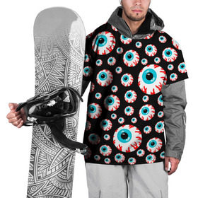 Накидка на куртку 3D с принтом Mishka NYC в Петрозаводске, 100% полиэстер |  | addict | keep watch | mishka | mishkanyc | nyc | ski patrol crewneck | tessa violet | бренд | глаза | мишка | стритвер | тесса виолет | уличная мода | урбан стаил