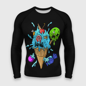 Мужской рашгард 3D с принтом Мороженое Монстр в Петрозаводске,  |  | candy | ice cream | marshmallow | monster | monsters | oreo | sweets | zombie | зомби | леденец | леденцы | маршмеллоу | монстр | монстры | мороженое | орео | сладости