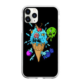 Чехол для iPhone 11 Pro матовый с принтом Мороженое Монстр в Петрозаводске, Силикон |  | candy | ice cream | marshmallow | monster | monsters | oreo | sweets | zombie | зомби | леденец | леденцы | маршмеллоу | монстр | монстры | мороженое | орео | сладости