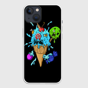 Чехол для iPhone 13 с принтом Мороженое Монстр в Петрозаводске,  |  | candy | ice cream | marshmallow | monster | monsters | oreo | sweets | zombie | зомби | леденец | леденцы | маршмеллоу | монстр | монстры | мороженое | орео | сладости