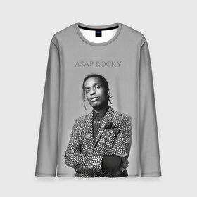 Мужской лонгслив 3D с принтом A$AP ROCKY в Петрозаводске, 100% полиэстер | длинные рукава, круглый вырез горловины, полуприлегающий силуэт | aap | asap | mob | rap | rocky | testing | альбом | американский | асап | банда | моб | раким | реп | роки | рэп | рэпер | тестинг | эйсап | эсап