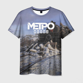 Мужская футболка 3D с принтом Исход в Петрозаводске, 100% полиэфир | прямой крой, круглый вырез горловины, длина до линии бедер | exodus | metro | stalker | артем | исход | метро | сталкер | эксодус
