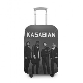 Чехол для чемодана 3D с принтом Kasabian в Петрозаводске, 86% полиэфир, 14% спандекс | двустороннее нанесение принта, прорези для ручек и колес | kasabian | группы | касабиан | касейбиан | крис эдвардс | музыка | рок | рок группы | серджио пиццорно | том мейган