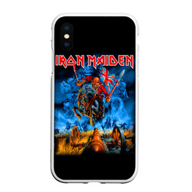 Чехол для iPhone XS Max матовый с принтом Iron Maiden в Петрозаводске, Силикон | Область печати: задняя сторона чехла, без боковых панелей | heavy metal | iron maiden | metal | айрон мейден | группы | метал | музыка | рок | хеви метал