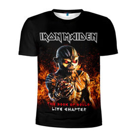 Мужская футболка 3D спортивная с принтом Iron Maiden в Петрозаводске, 100% полиэстер с улучшенными характеристиками | приталенный силуэт, круглая горловина, широкие плечи, сужается к линии бедра | heavy metal | iron maiden | metal | айрон мейден | группы | метал | музыка | рок | хеви метал