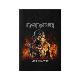Обложка для паспорта матовая кожа с принтом Iron Maiden в Петрозаводске, натуральная матовая кожа | размер 19,3 х 13,7 см; прозрачные пластиковые крепления | heavy metal | iron maiden | metal | айрон мейден | группы | метал | музыка | рок | хеви метал