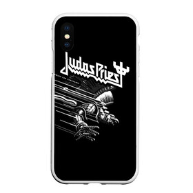 Чехол для iPhone XS Max матовый с принтом Judas Priest в Петрозаводске, Силикон | Область печати: задняя сторона чехла, без боковых панелей | judas priest | metal | rock | группы | метал | музыка | рок | хард рок | хэви метал