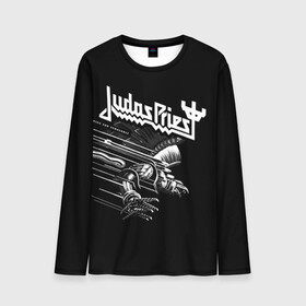 Мужской лонгслив 3D с принтом Judas Priest в Петрозаводске, 100% полиэстер | длинные рукава, круглый вырез горловины, полуприлегающий силуэт | judas priest | metal | rock | группы | метал | музыка | рок | хард рок | хэви метал