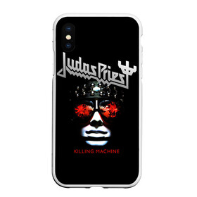 Чехол для iPhone XS Max матовый с принтом Judas Priest в Петрозаводске, Силикон | Область печати: задняя сторона чехла, без боковых панелей | judas priest | metal | rock | группы | метал | музыка | рок | хард рок | хэви метал